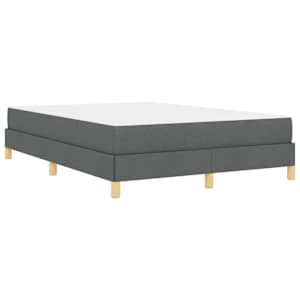 Postel s boxspringem s matrací Tmavě šedá 140 x 190 cm textil - obrázek 9