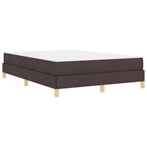 Postel s boxspringem s matrací Tmavě hnědá 140 x 190 cm textil - obrázek 9