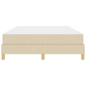 Postel s boxspringem s matrací Krémová 140 x 190 cm textil - obrázek 7