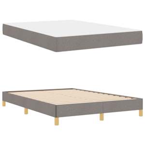 Postel s boxspringem s matrací Taupe 160 x 200 cm textil - obrázek 5