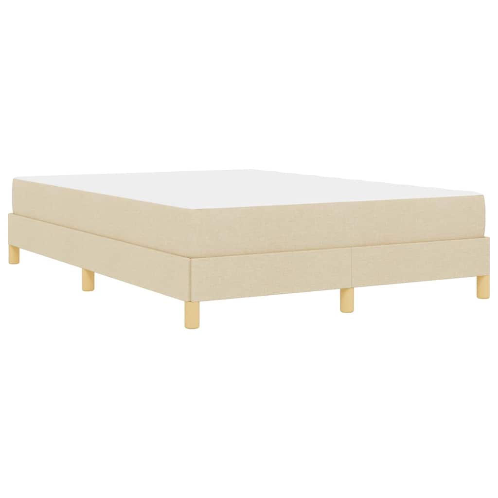 Box spring seng Krém, Brun 160 x 200 cm Stof, Ingeniørtræ 10 8721288296795 wbg ba en hd 1