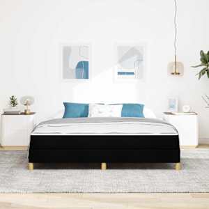 Postel s boxspringem s matrací Černá 180 x 200 cm textil - obrázek 3