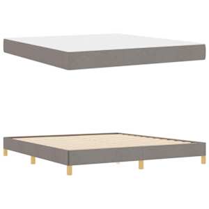 Postel s boxspringem s matrací Taupe 180 x 200 cm textil - obrázek 5