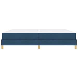 Postel s boxspringem s matrací Modrá 200 x 200 cm textil - obrázek 5