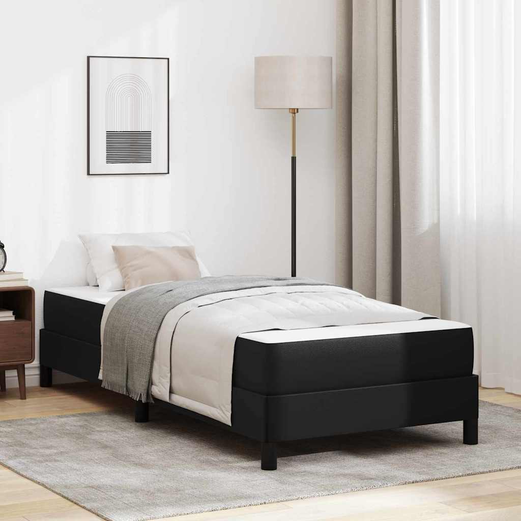 vidaXL Pat Negru 80 x 200 cm Piele artificială