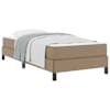 vidaXL Voodi raam madratsiga Cappuccino 80 x 200 cm kangas