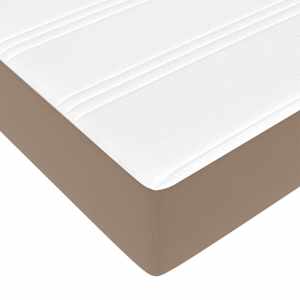 Rám postele s matrací Cappuccino 100 x 200 cm textil - obrázek 11