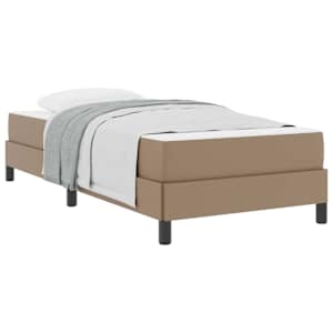 Rám postele s matrací Cappuccino 100 x 200 cm textil - obrázek 2