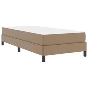 Rám postele s matrací Cappuccino 100 x 200 cm textil - obrázek 4