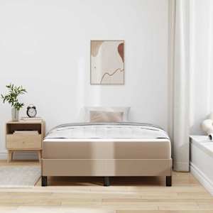 Rám postele s matrací Cappuccino 120 x 200 cm textil - obrázek 3