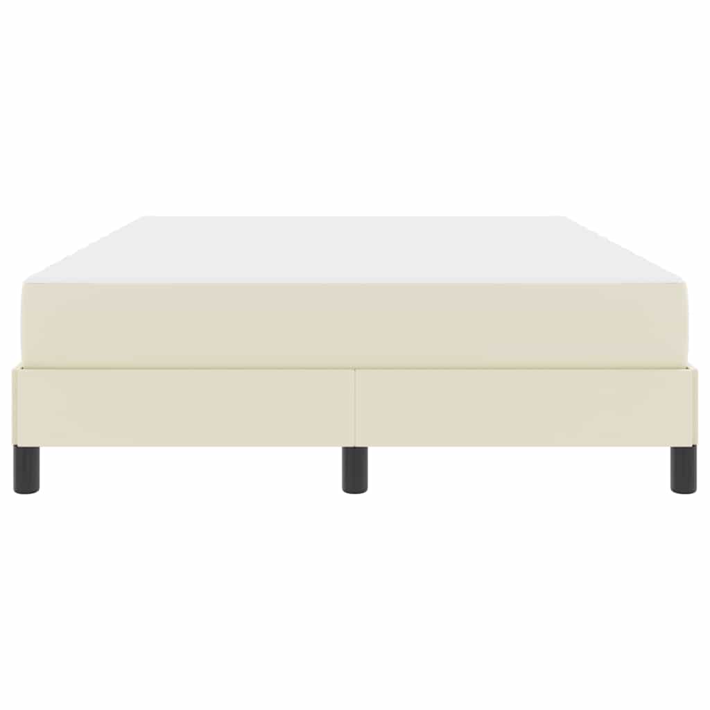 Konstrukcija postelje z vzmetnico krema 140 x 200 cm blago - slika 7