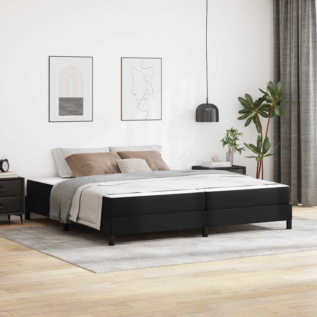 Seng Andet Sort 200 x 200 cm Kunstlæder