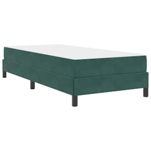 Postel s boxspringem s matrací Tmavě zelená 90 x 200 cm textil - obrázek 4