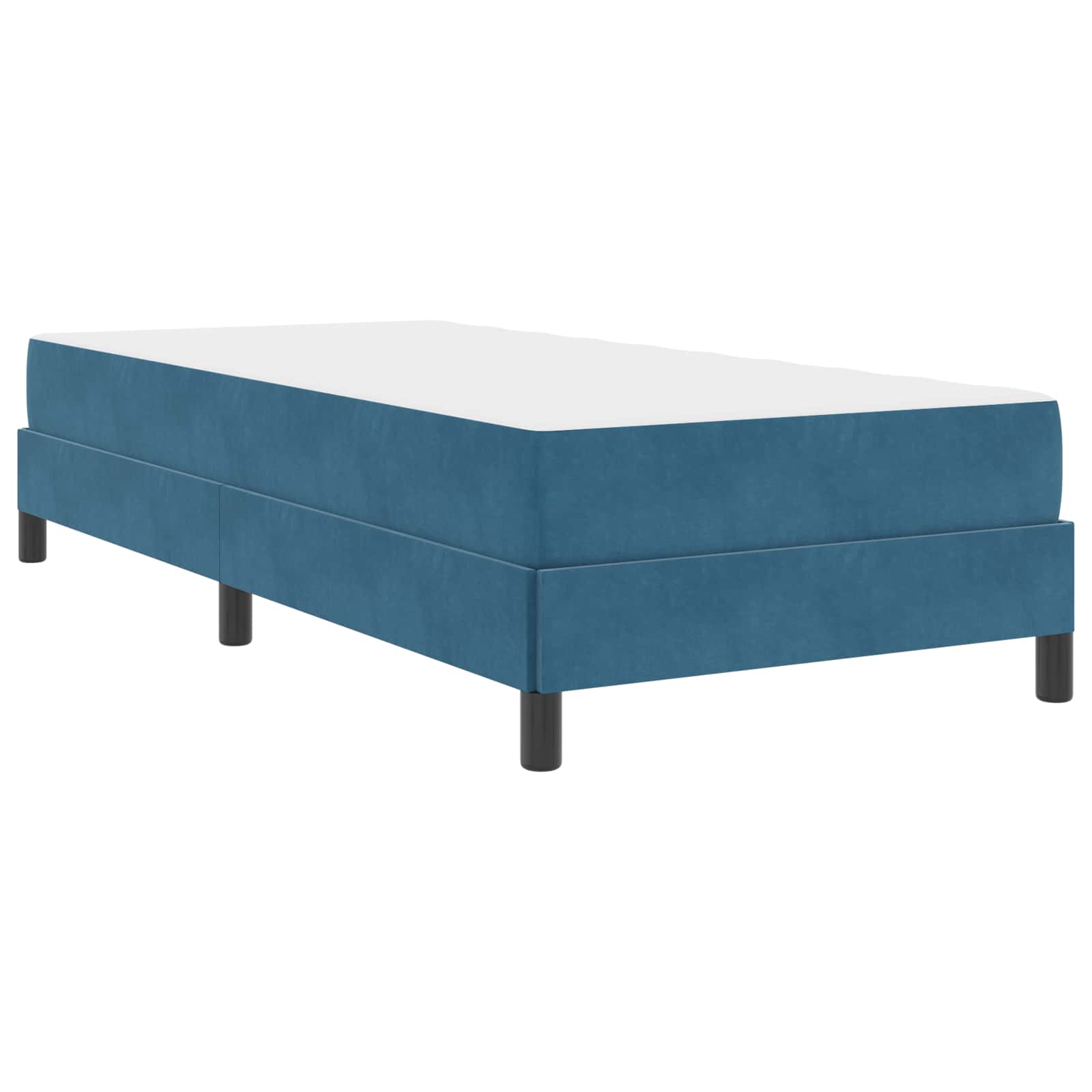 Thumbnail - vidaXL Boxspringbett mit Matratze Dunkelblau 90 x 200 cm Stoff