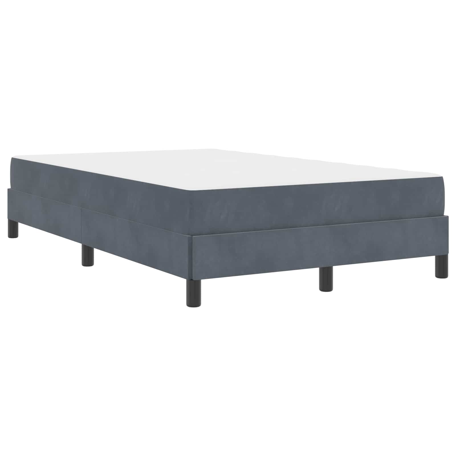 Thumbnail - vidaXL Boxspringbett mit Matratze Dunkelgrau 120 x 190 cm Stoff