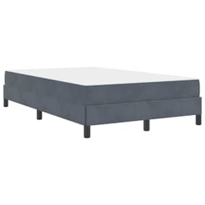 Postel s boxspringem s matrací Tmavě šedá 120 x 200 cm textil - obrázek 2