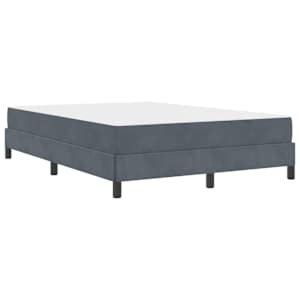 Postel s boxspringem s matrací Tmavě šedá 140 x 190 cm textil - obrázek 4