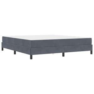 Postel s boxspringem s matrací Tmavě šedá 180 x 200 cm textil - obrázek 4