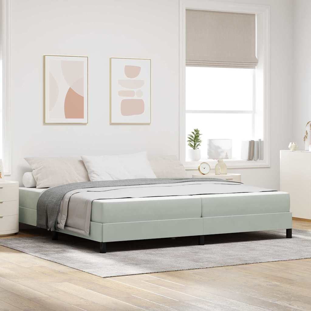 Vedruvoodi madratsiga Helehall 200 x 200 cm Samet