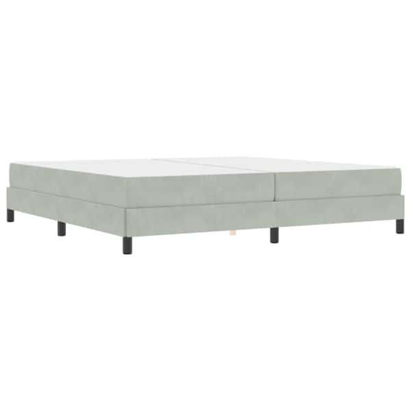 vidaXL Karbi vedrumadrats madratsiga Helehall 200 x 200 cm kangas