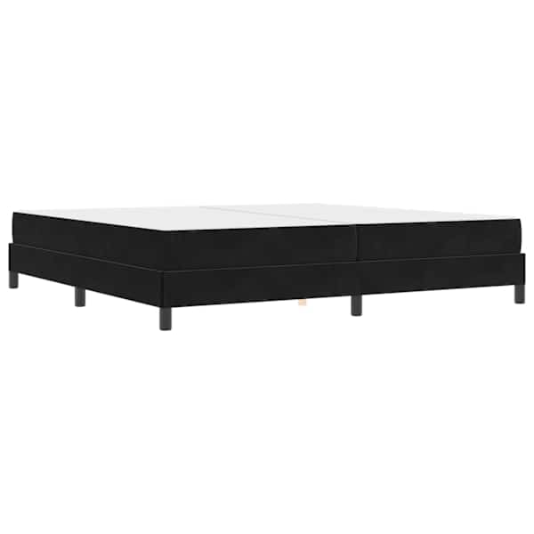 vidaXL Karbi vedrumadrats madratsiga Must 200 x 200 cm kangas