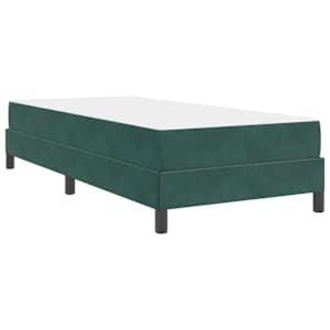 Postel s boxspringem s matrací Tmavě zelená 80 x 210 cm textil - obrázek 7