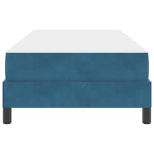 Postel s boxspringem s matrací Tmavě modrá 100 x 210 cm textil - obrázek 5