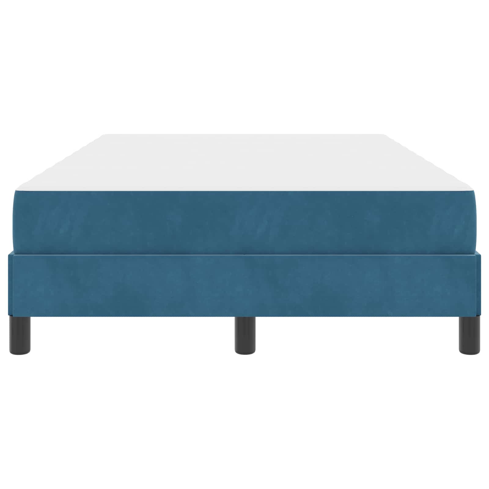 Boksfjær Seng med madrass Mørkeblå 120 x 210 cm stoff - Bilde 5