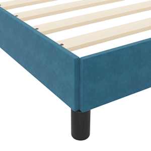 Postel s boxspringem s matrací Tmavě modrá 140 x 210 cm textil - obrázek 8