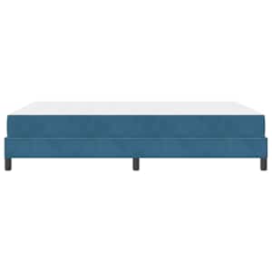 Postel s boxspringem s matrací Tmavě modrá 140 x 210 cm textil - obrázek 6