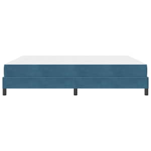 Postel s boxspringem s matrací Tmavě modrá 180 x 210 cm textil - obrázek 6