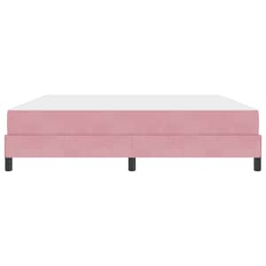 Postel s boxspringem s matrací Růžová 180 x 210 cm textil - obrázek 5