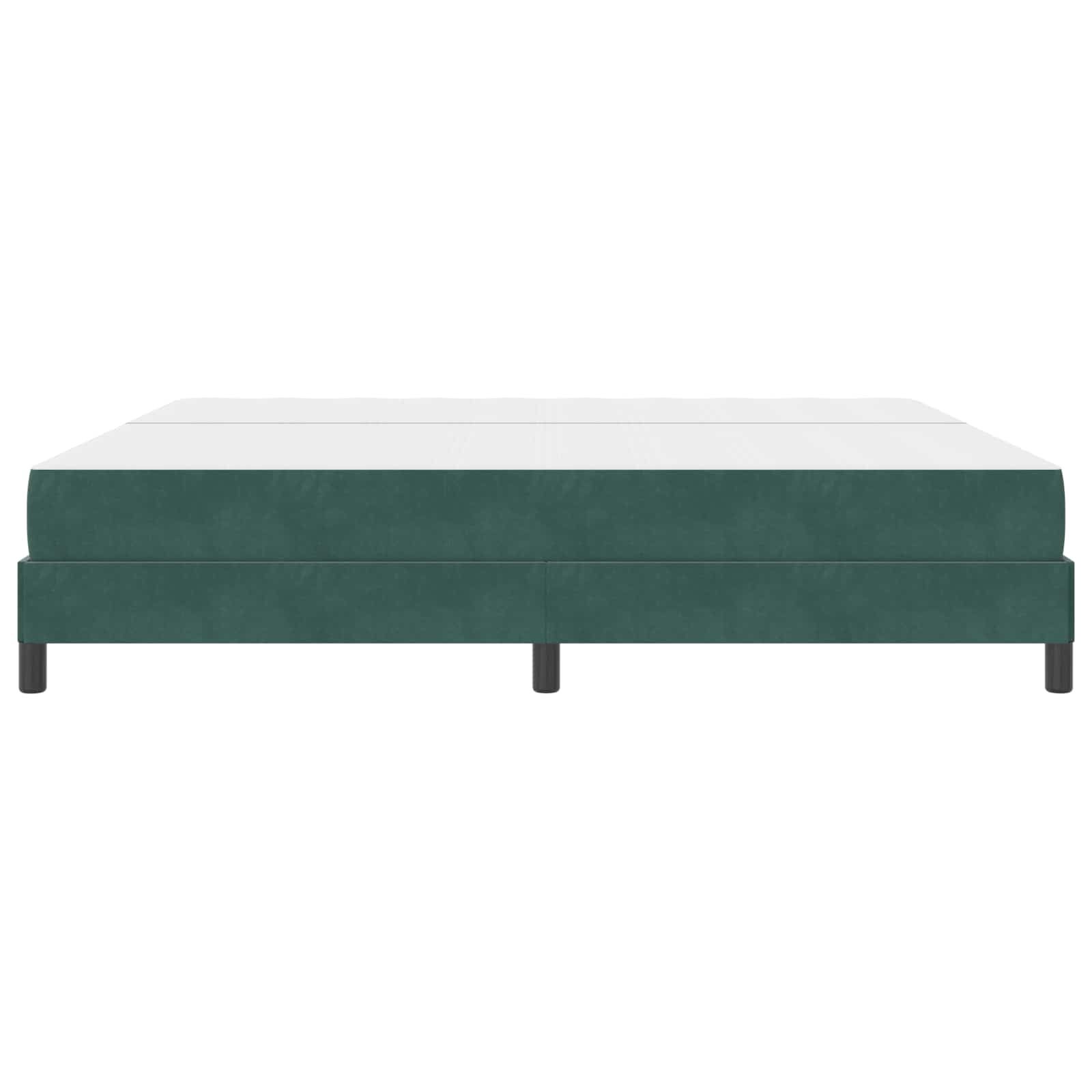 Postel s boxspringem s matrací Tmavě zelená 200 x 210 cm textil - obrázek 6