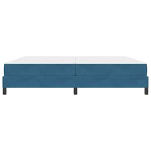 Postel s boxspringem s matrací Tmavě modrá 200 x 210 cm textil - obrázek 5