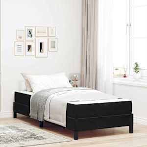 Postel s boxspringem s matrací Černá 80 x 220 cm textil - obrázek 1
