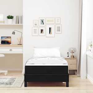 Postel s boxspringem s matrací Černá 80 x 220 cm textil - obrázek 3