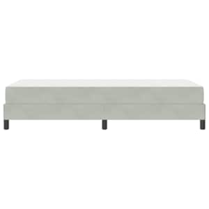 Postel s boxspringem s matrací Světle šedá 90 x 220 cm textil - obrázek 6