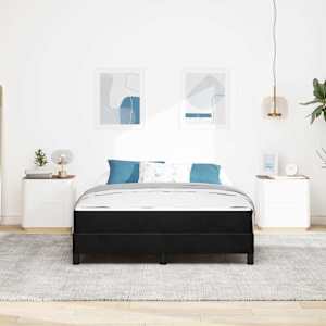 Postel s boxspringem s matrací Černá 160 x 220 cm textil - obrázek 3