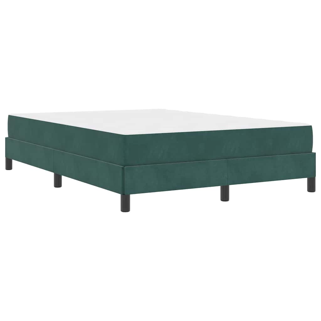 Thumbnail - vidaXL Boxspringbett mit Matratze Dunkelgrün 160 x 220 cm Stoff
