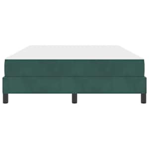 Postel s boxspringem s matrací Tmavě zelená 160 x 220 cm textil - obrázek 5