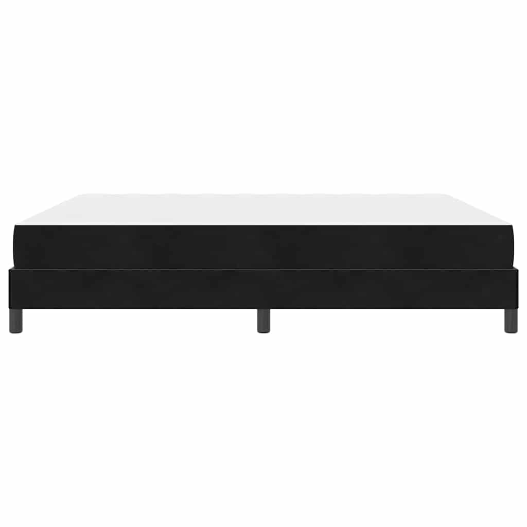 Boksfjær Seng med madrass Svart 180 x 220 cm stoff - Bilde 7