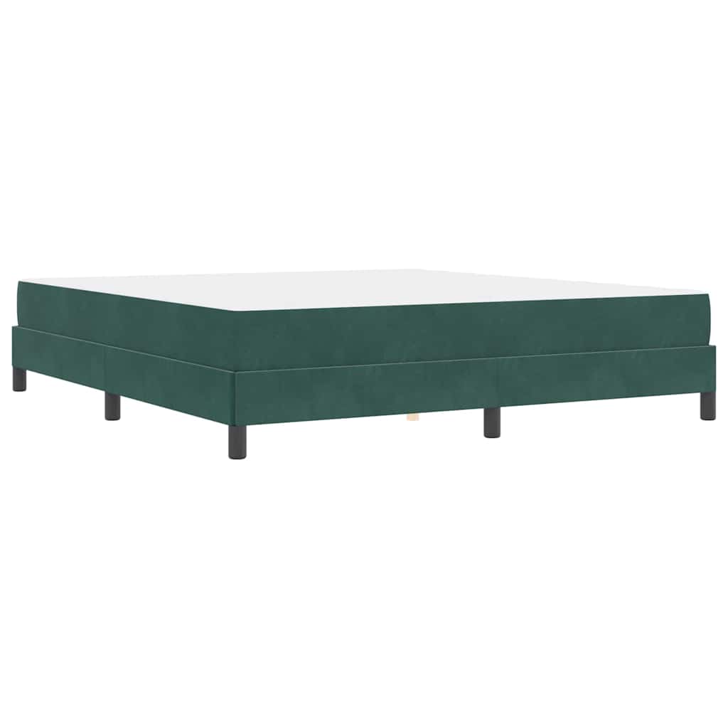 Postel s boxspringem s matrací Tmavě zelená 180 x 220 cm textil - obrázek 7