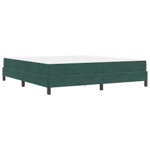 Postel s boxspringem s matrací Tmavě zelená 180 x 220 cm textil - obrázek 7