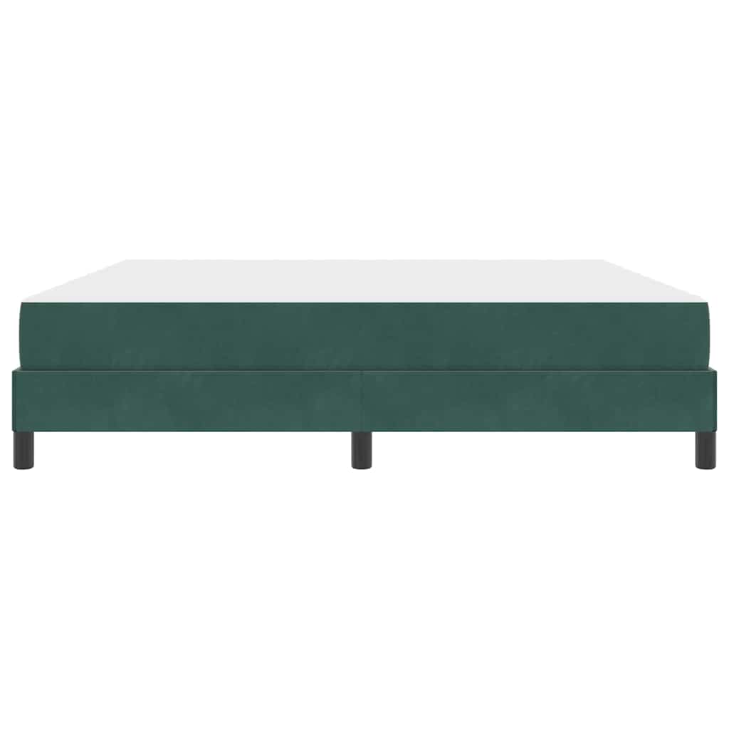 Postel s boxspringem s matrací Tmavě zelená 180 x 220 cm textil - obrázek 5