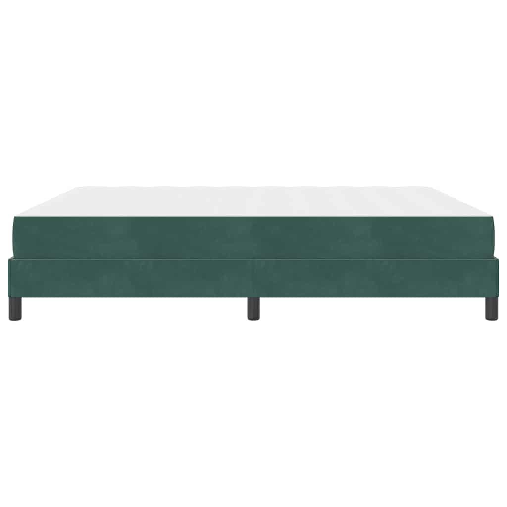 Postel s boxspringem s matrací Tmavě zelená 180 x 220 cm textil - obrázek 6