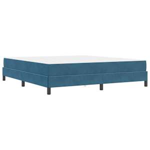 Postel s boxspringem s matrací Tmavě modrá 180 x 220 cm textil - obrázek 7
