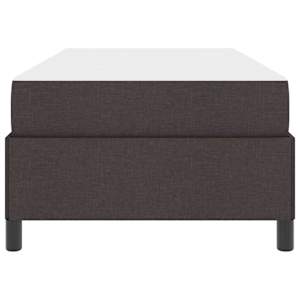Postel s boxspringem Tmavě hnědá 80 x 200 cm textil - obrázek 6
