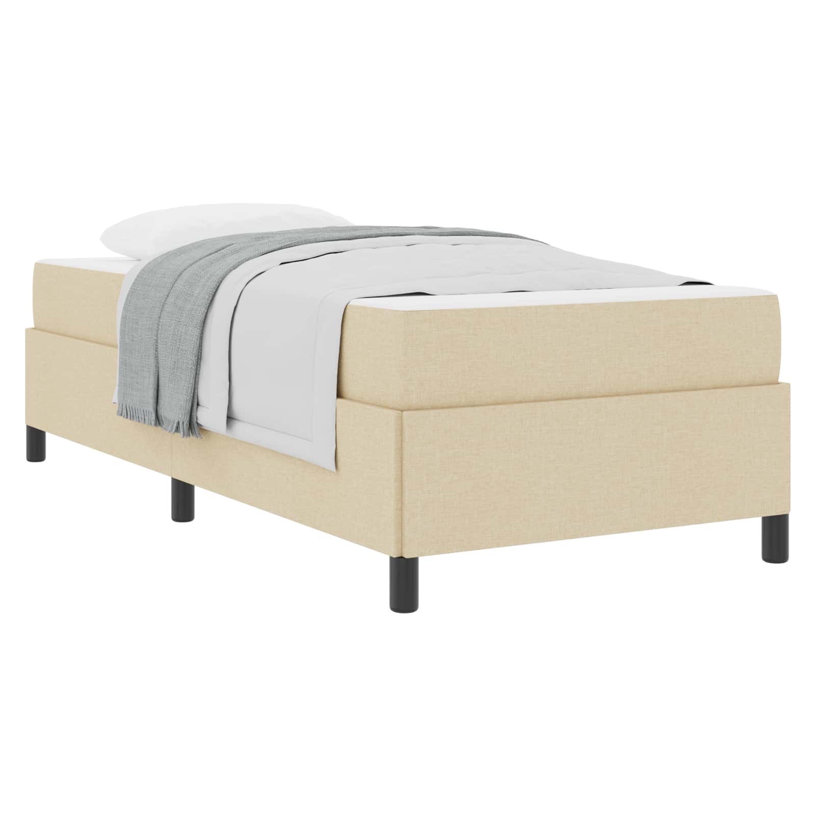 Thumbnail - vidaXL Boxspringbett Creme 80 x 200 cm Stoff