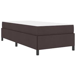 Postel s boxspringem Tmavě hnědá 90 x 200 cm textil - obrázek 4