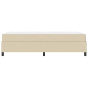 Postel s boxspringem Krémová 90 x 200 cm textil - obrázek 8